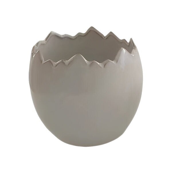 Ei schale Pearl, weiß, Stoneware, 13,5x13,5x13 cm