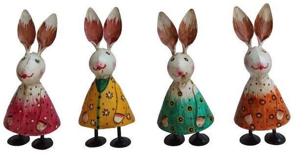 Hase Kanu, Metall, 7x6x15 cm