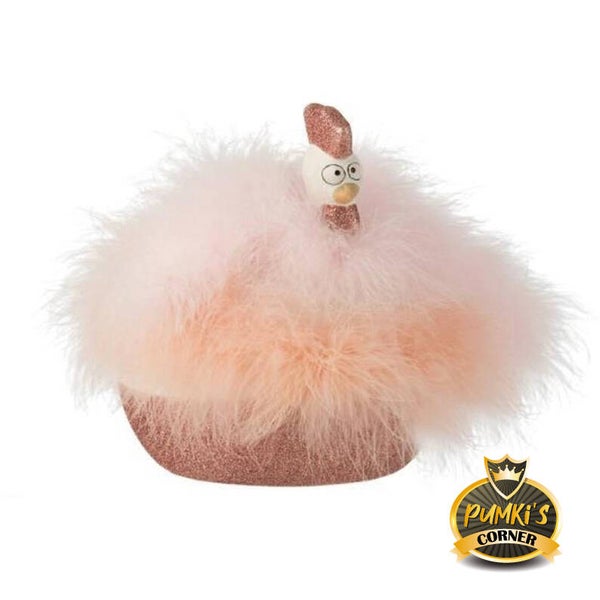 J-Line Figur Huhn Diva rosa/weiss 21 cm POS050081/02