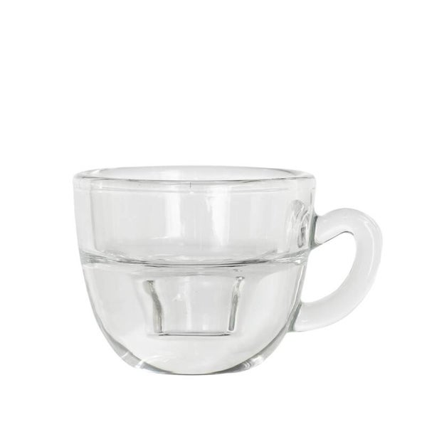 B2B Kerzenhalter Kaffee Glas transparent 8 cm AK000033