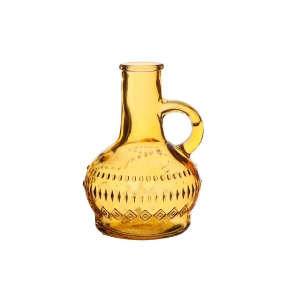 Vase Lille glas ockergelb 10 cm AK000036