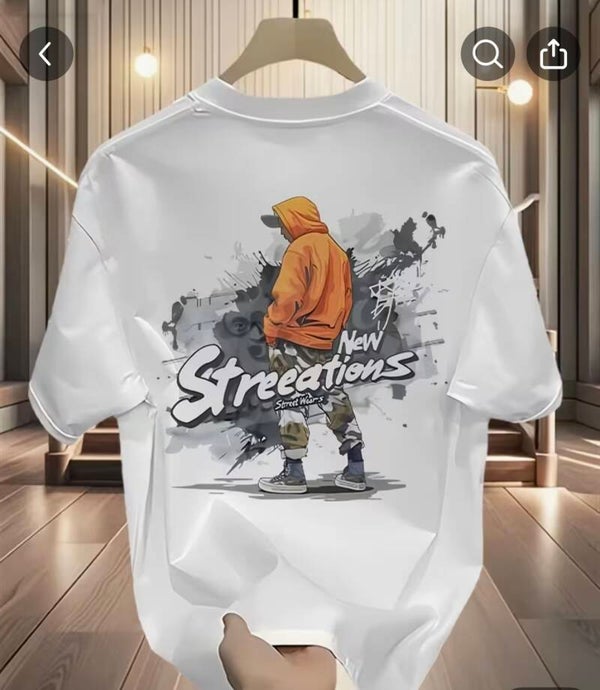 T-shirt 100 % pur pour homme, décontracté, respirant et confortable pour un usage quotidien au printemps/été, style polyvalent