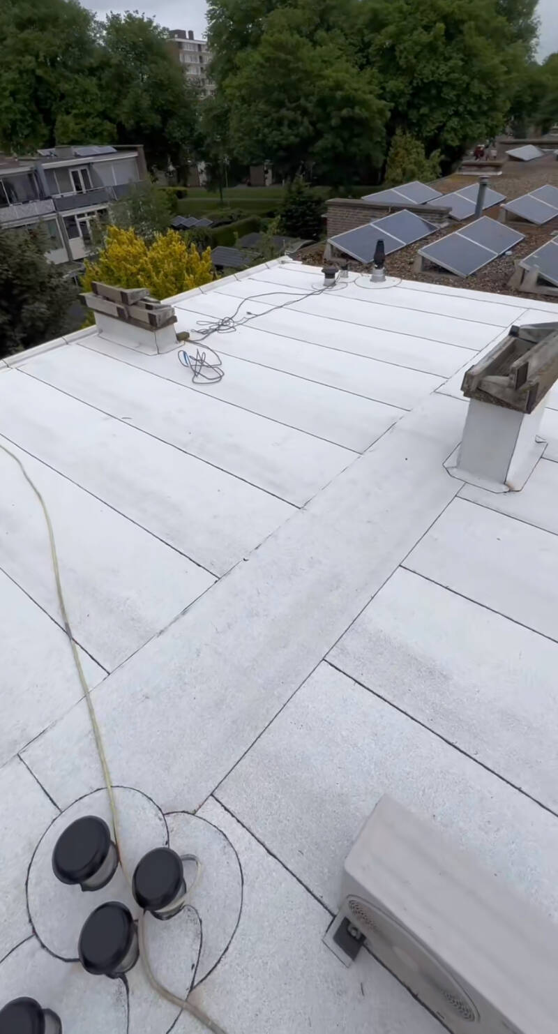 witte bitumen dakbedekking