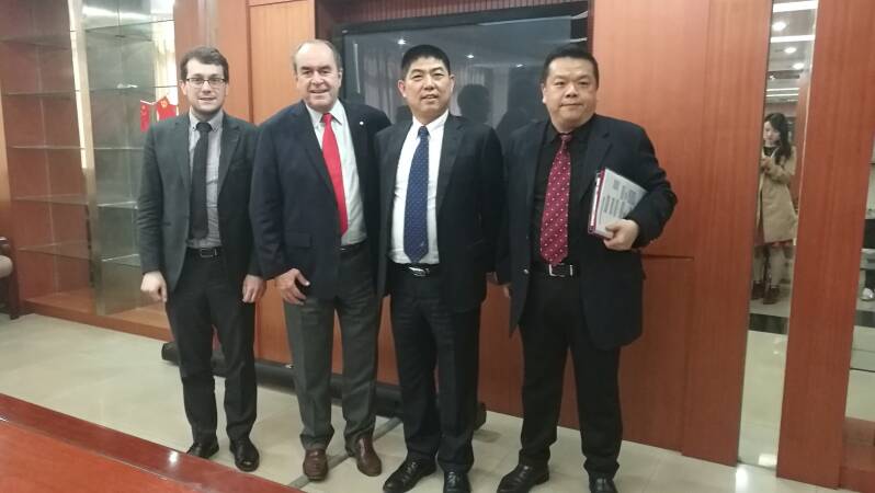 A delegation led by Jean-François Lépine, former Director of Quebec Government Offices in China, visits Wuhan Polytechnic University