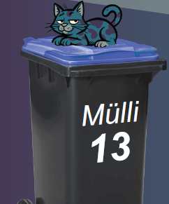 Namensschild Vinylfolie geplottet 30cm