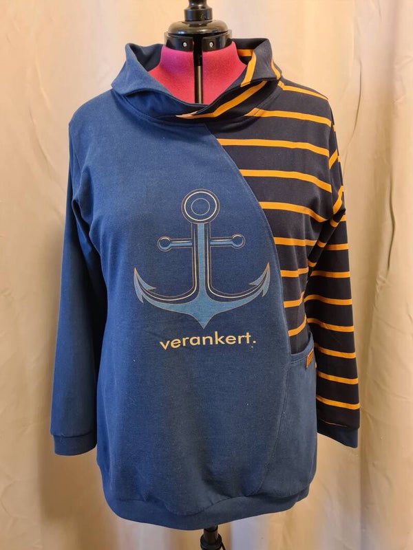 Hoodie "verankert" Damen Pullover Gr 44