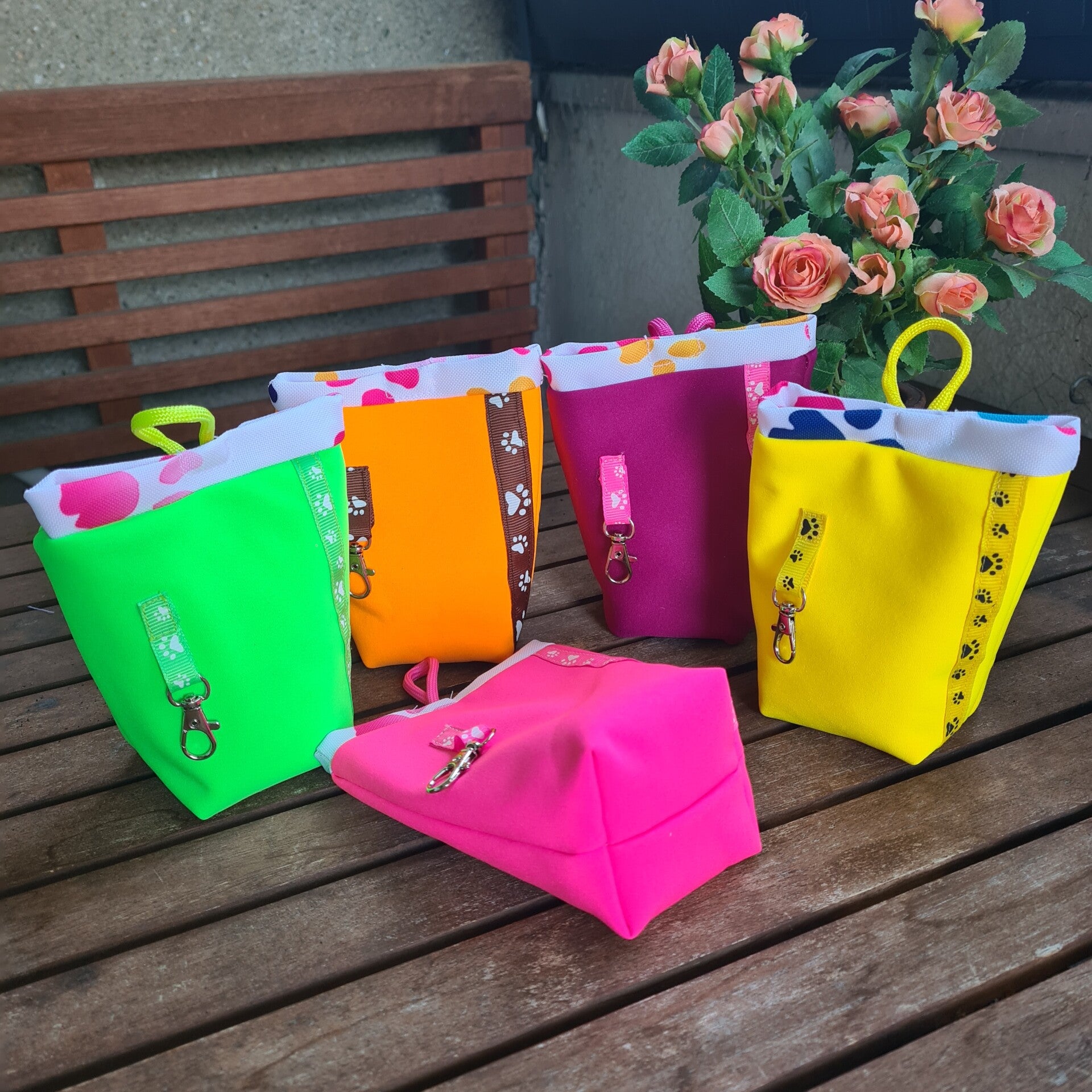 Futterbeutel, Leckerliebeutel, Gassitasche mit Magnetverschluss