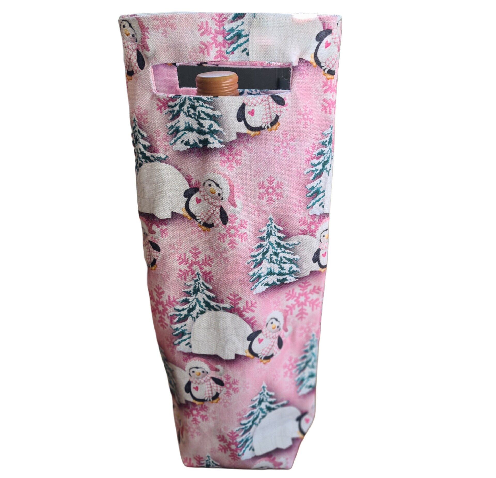 Nachhaltige Flaschentasche aus Canvas – Wiederverwendbar & Waschbar für das perfekte Geschenk