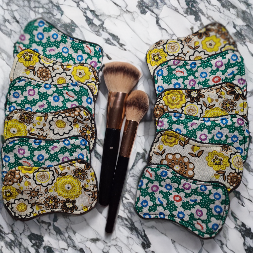 Kosmetikpads waschbar,  wiederverwendbar,  upcycling