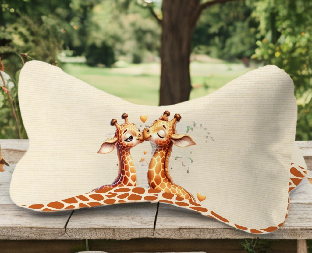 Leseknochen / Nackenkissen Giraffe