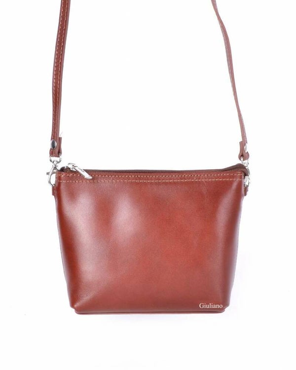 Lederen schoudertasje