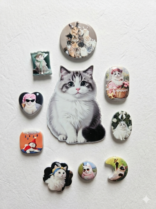 Irregular beads set cat