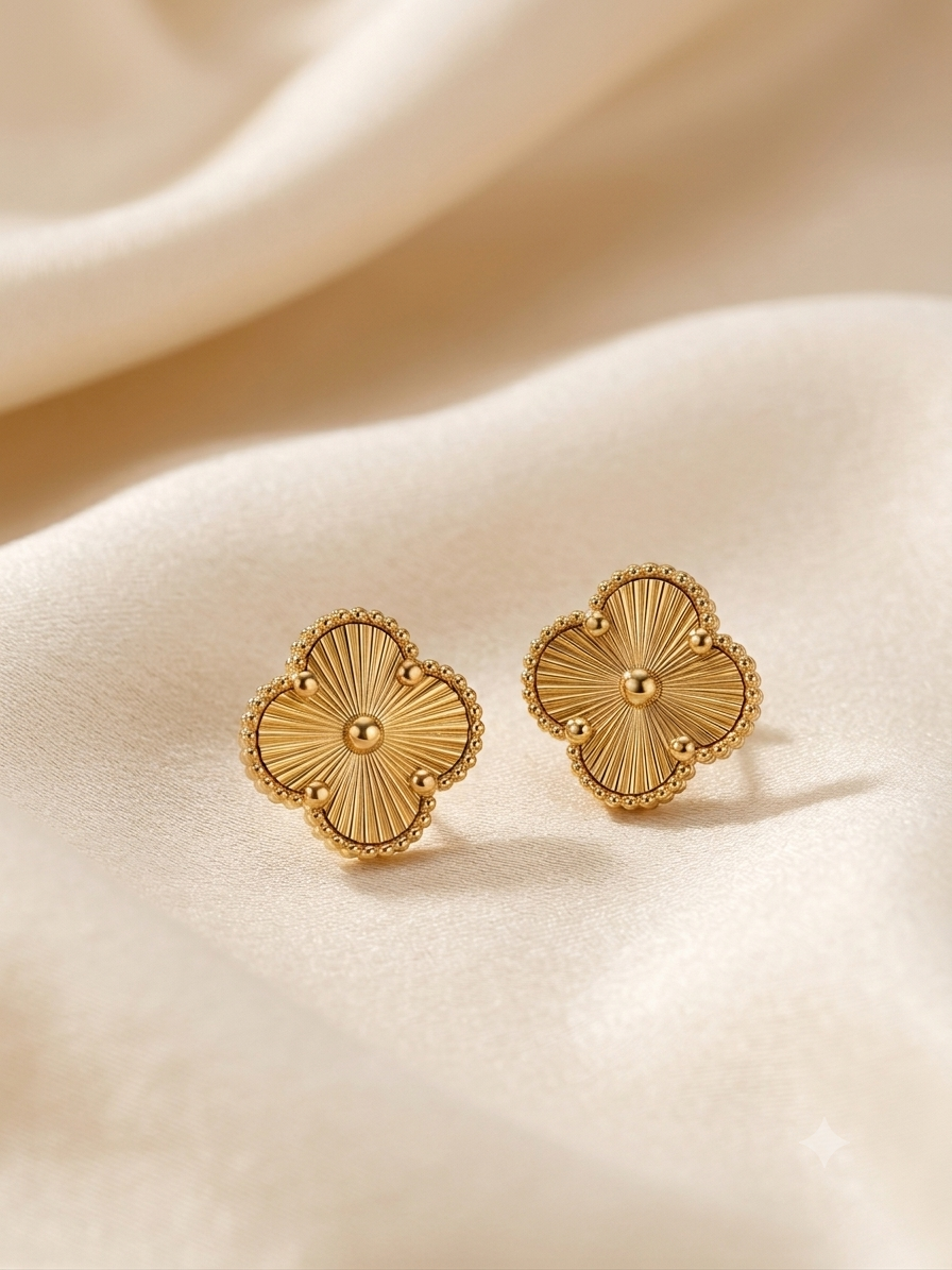 Earrings Clover gold