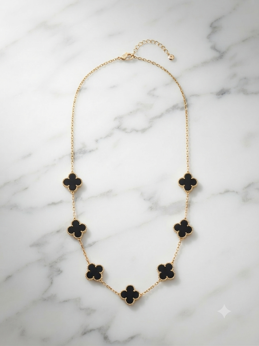 Necklace 7 clover gold