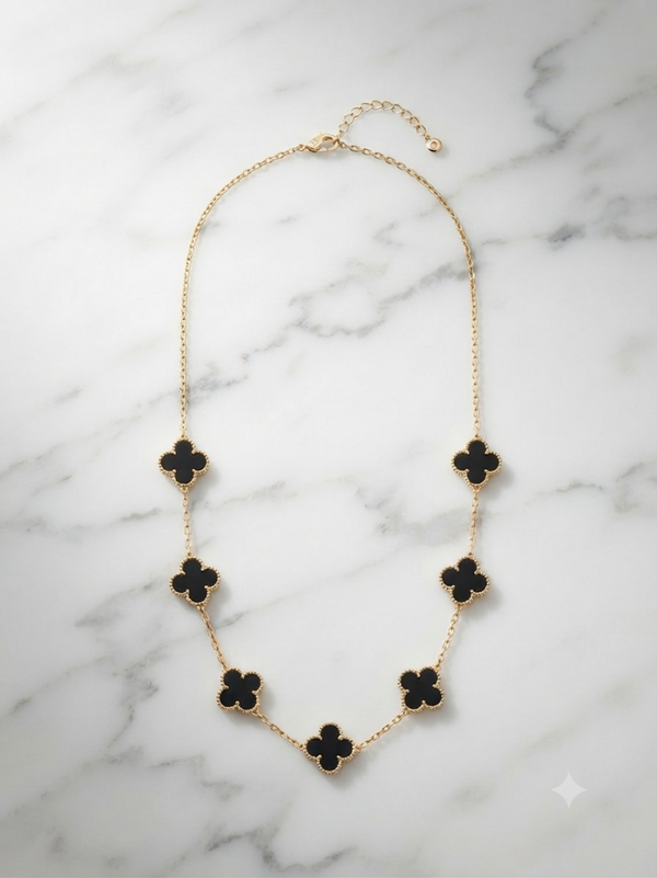 Necklace 7 clover gold