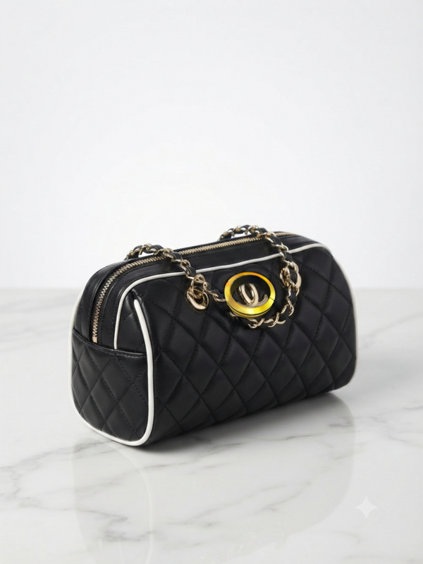 5 bag black pu