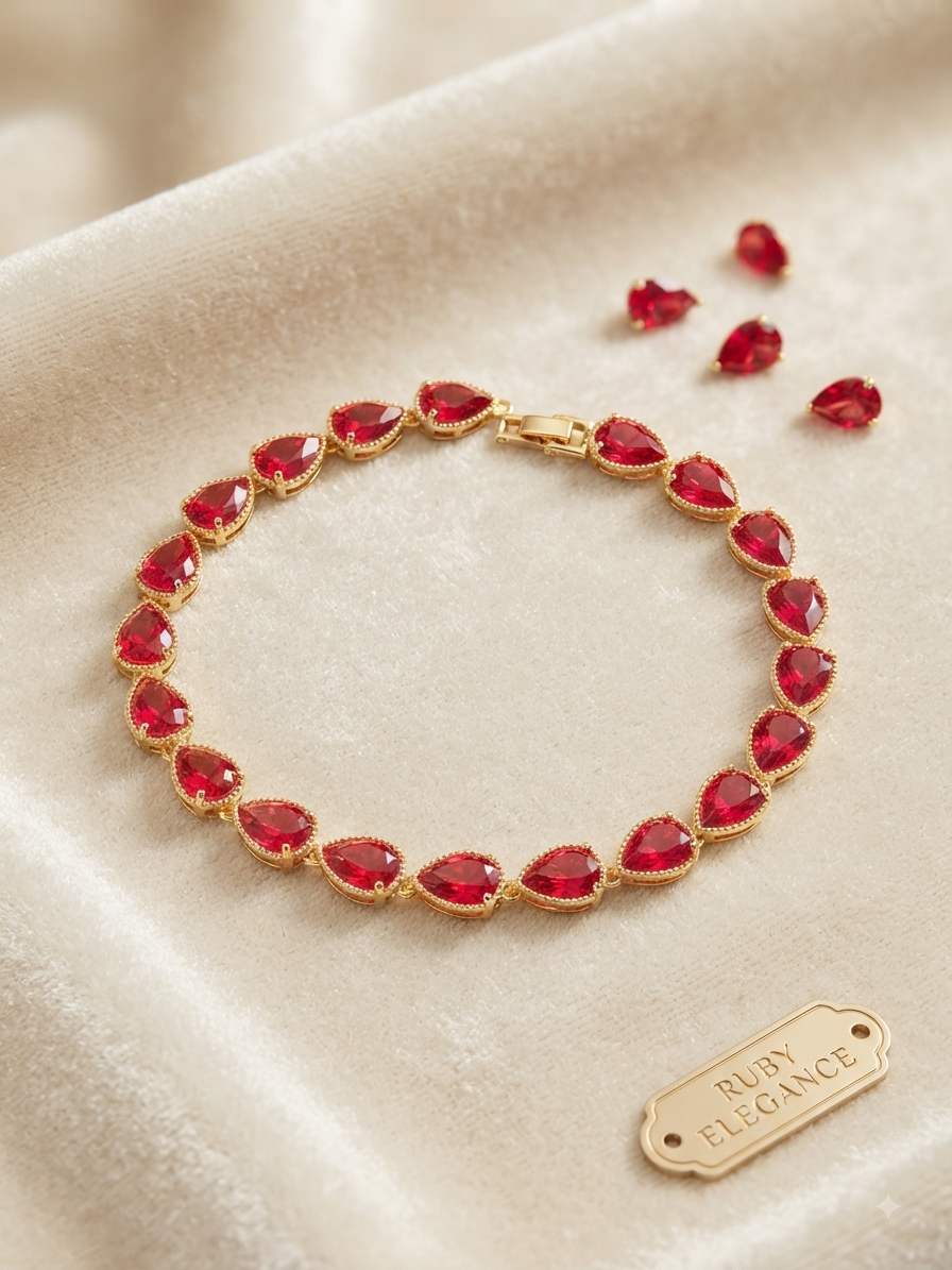 Bracelet Ruby Red