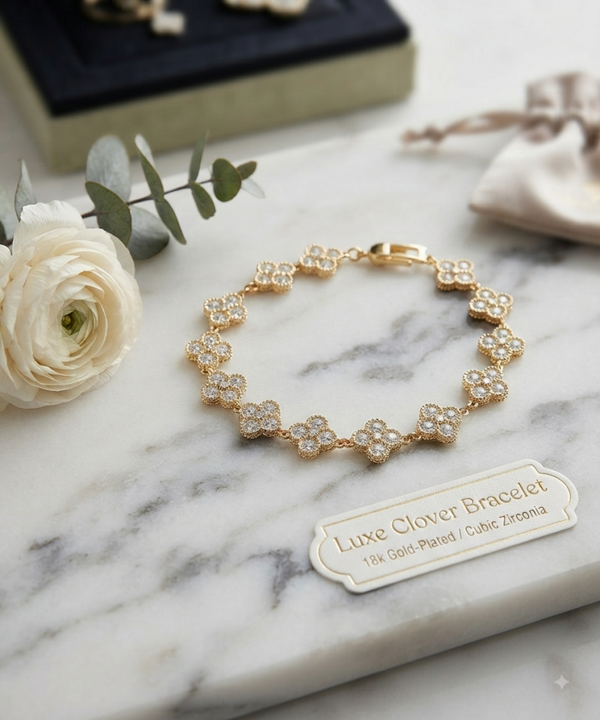 Bracelet sparkling clover