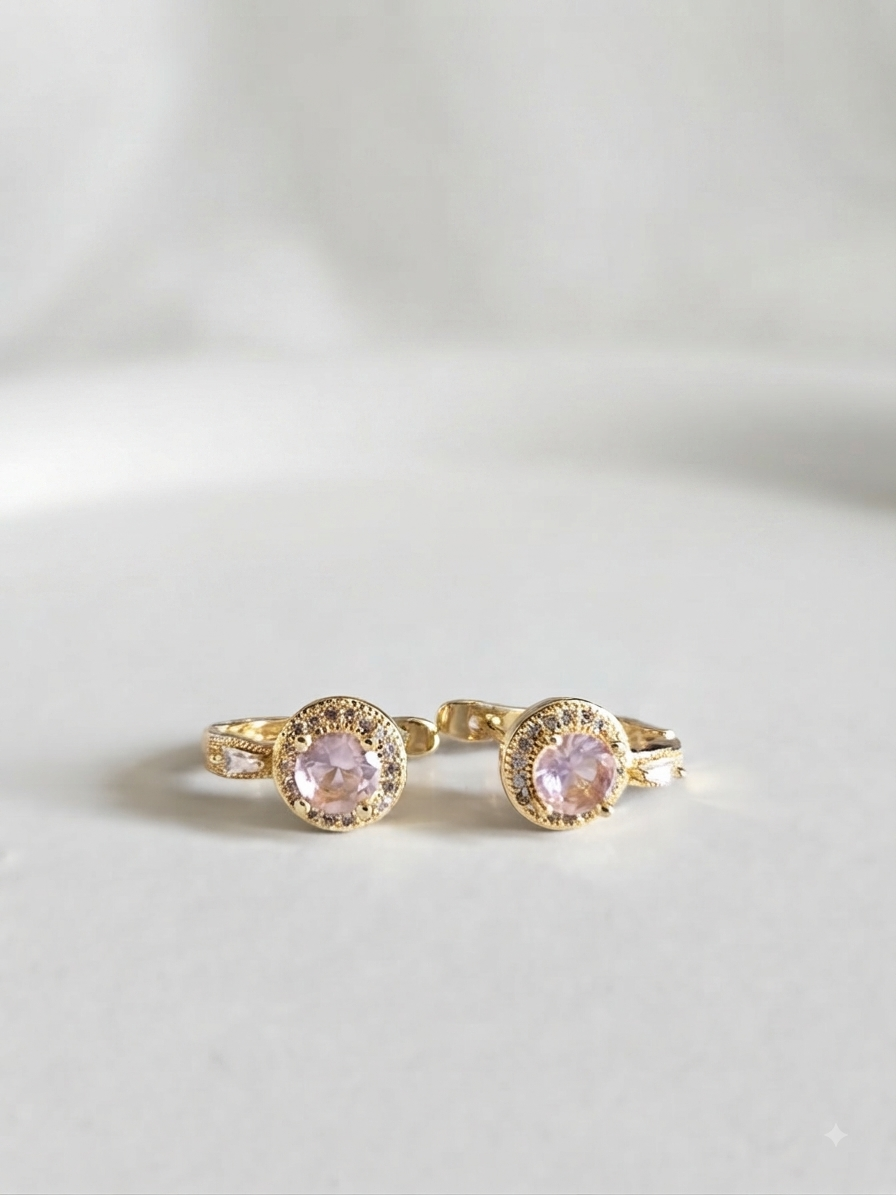 Earrings sweet pink