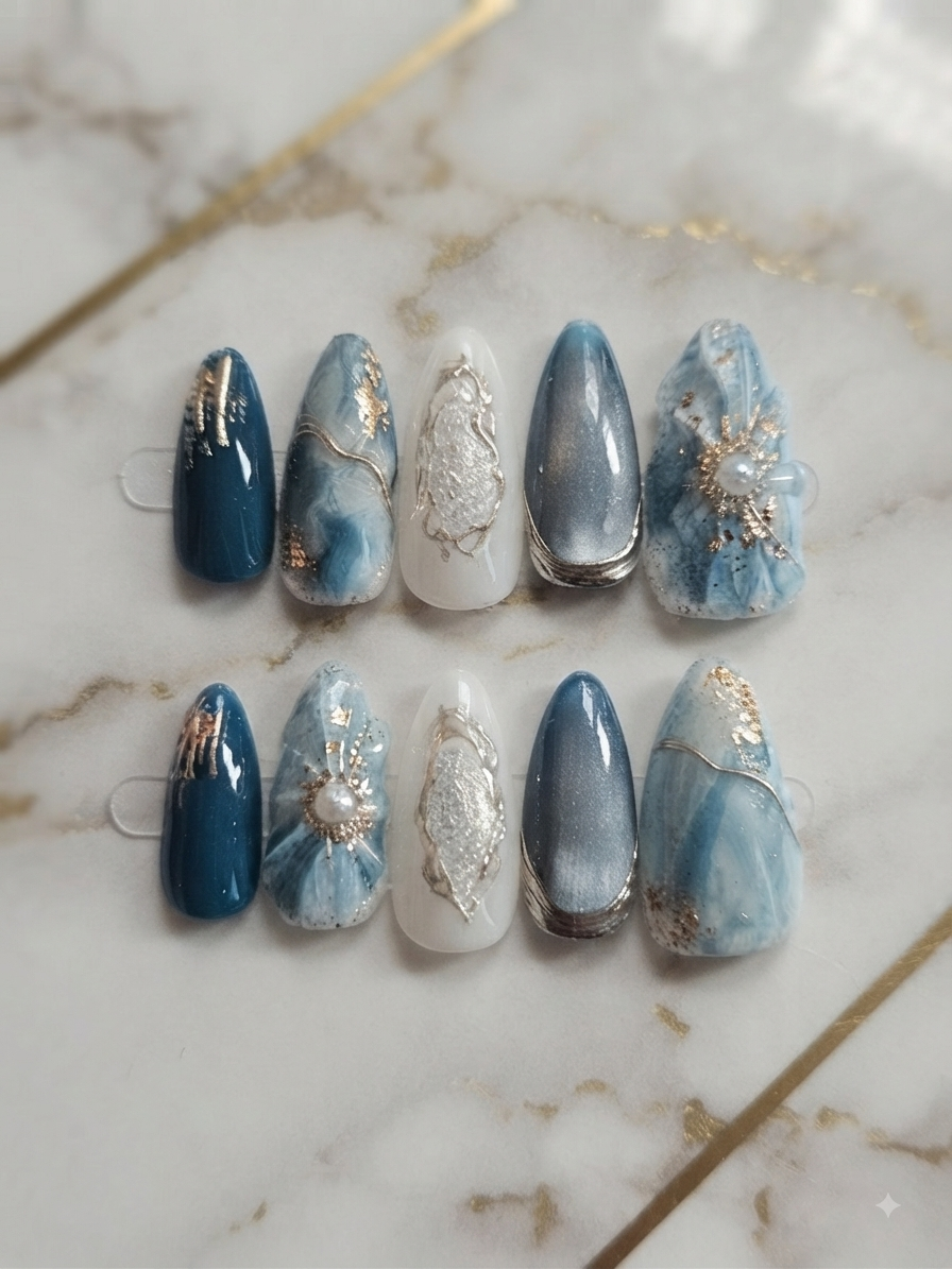 Press on nails Sky is the limit