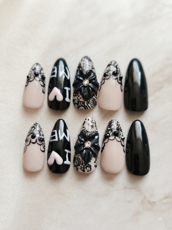 Press on nails I love me