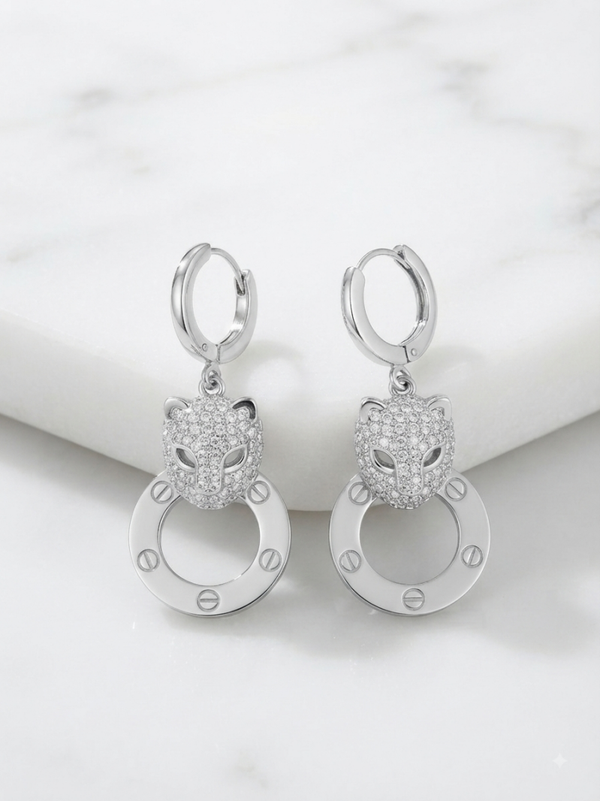 Earrings carrie leopard