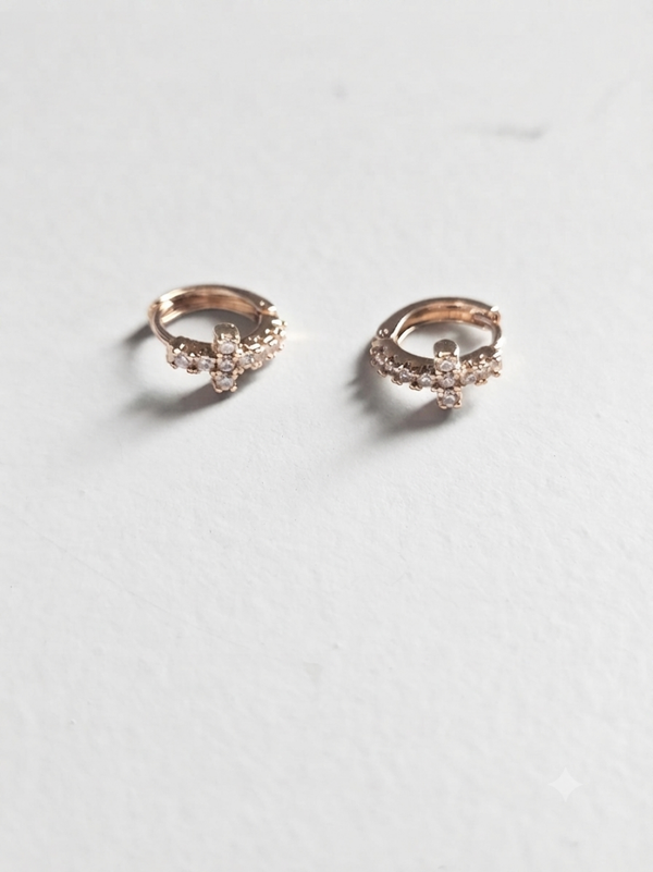 Earrings kirss cross
