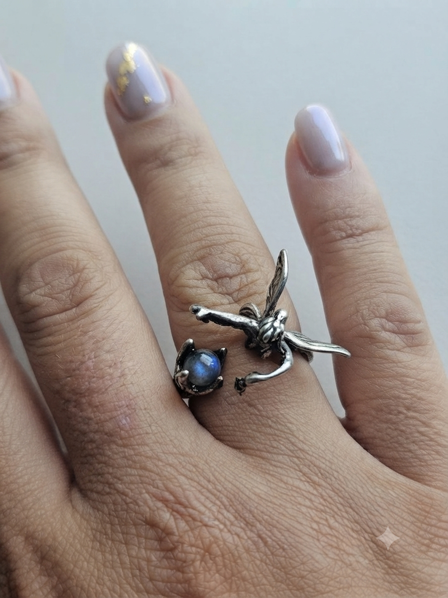 Ring Labradorite fairy