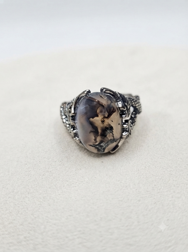 Ring Moss Agate