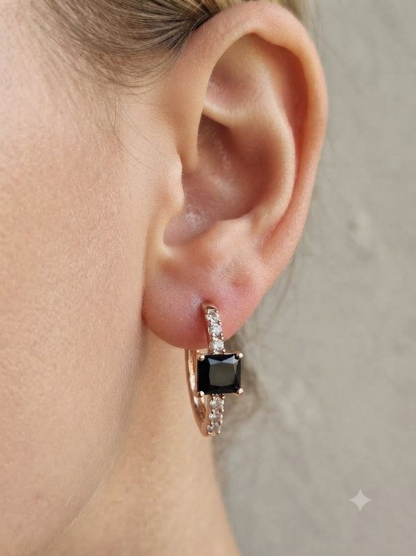 Earrings midnight rain