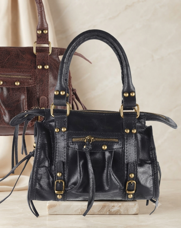Bag City zwart 100% leer