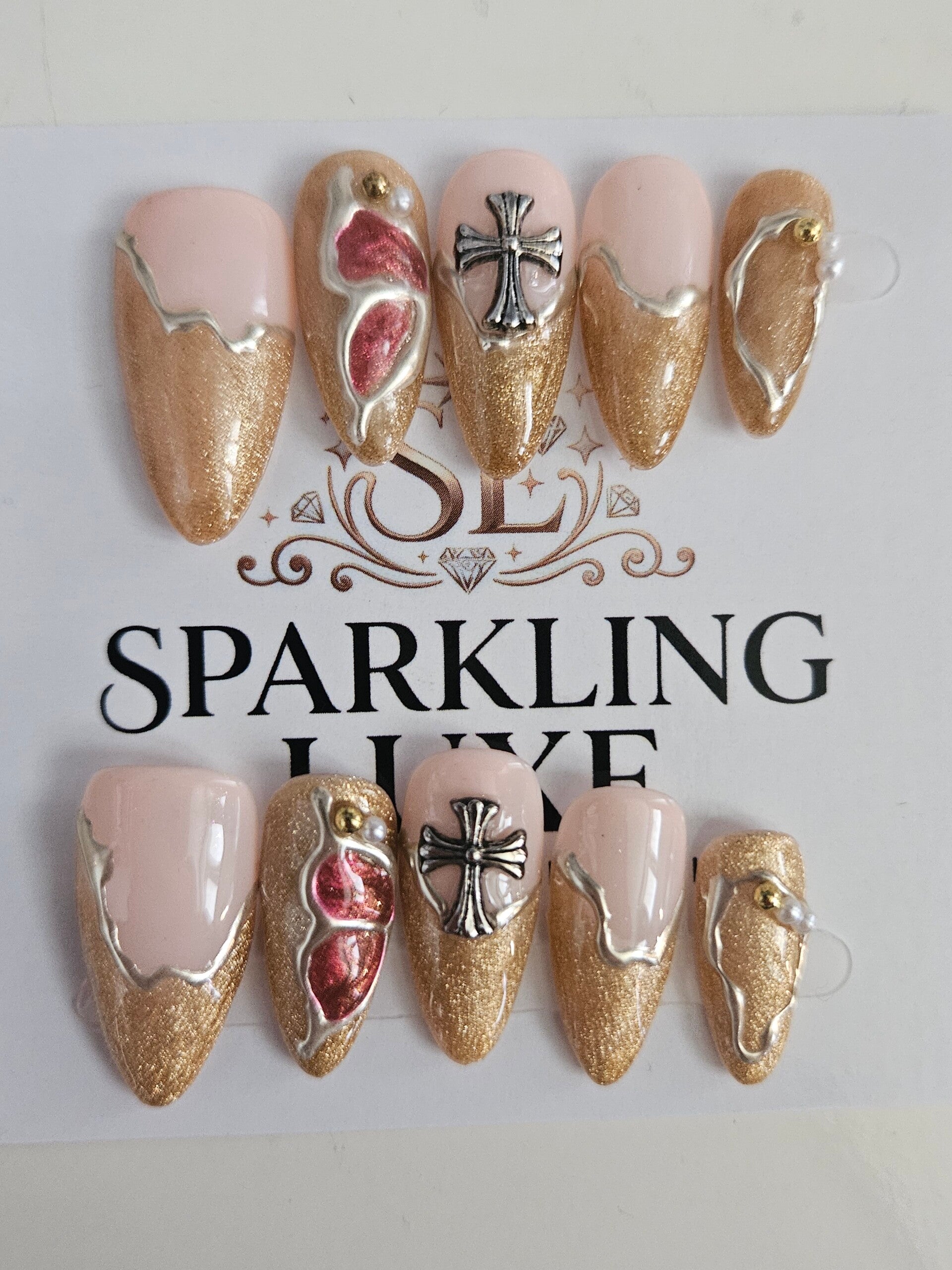 Press on nails 50 medium
