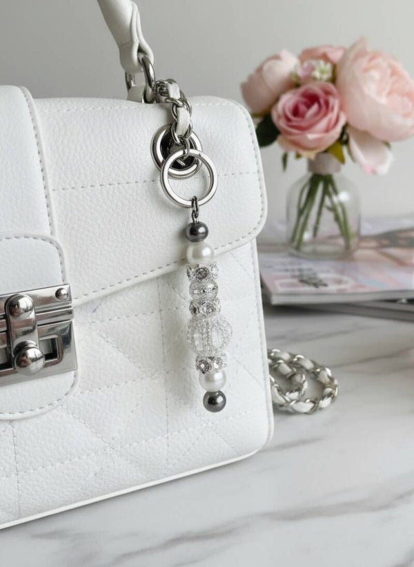 SOLD! Luxury keychain / bagcharm Pearl Couture