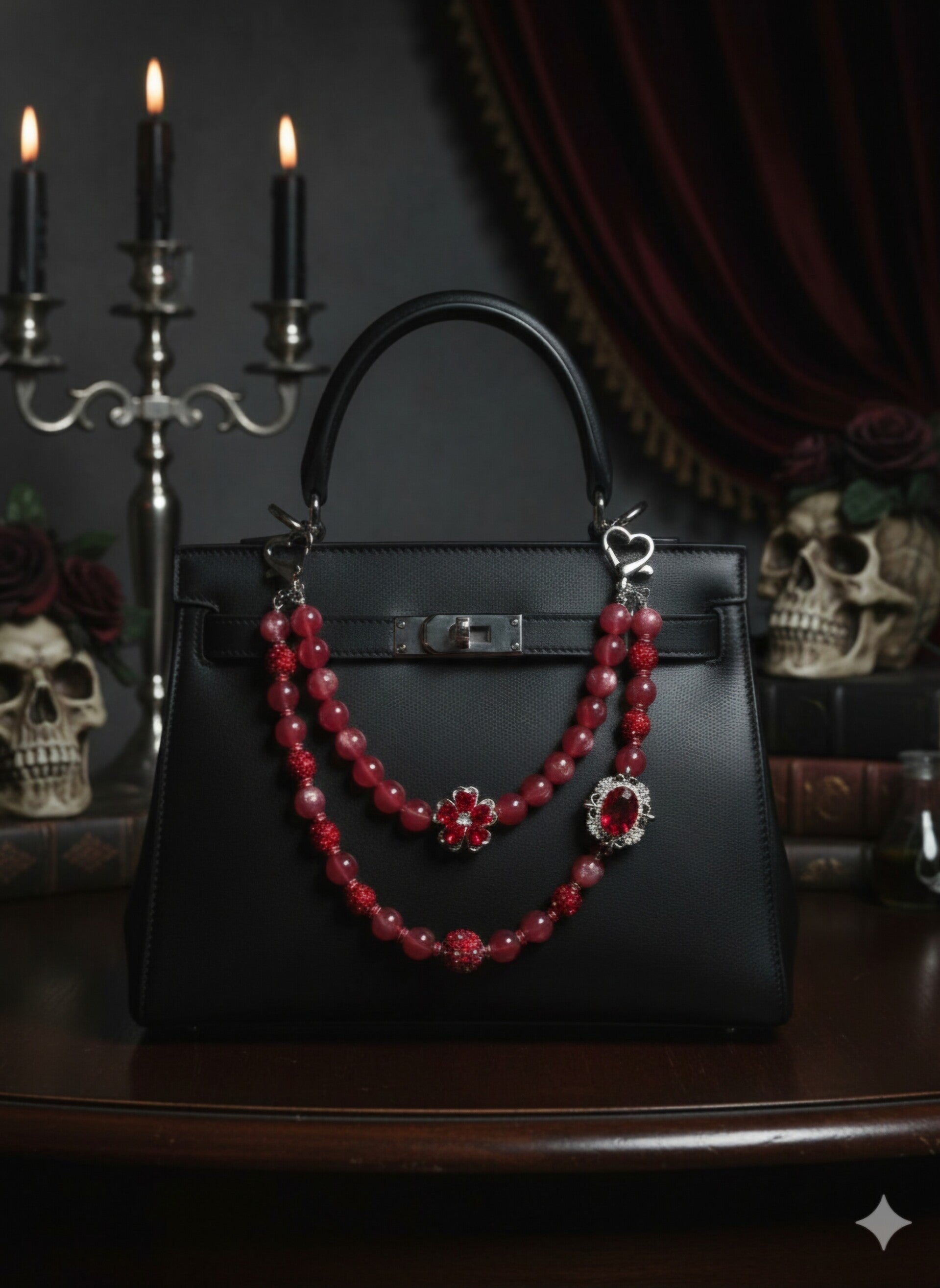 Luxury Handmade Blood on the dancefloor bagchain
