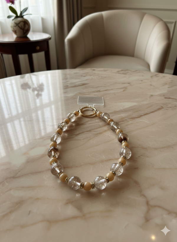 Handmade Phone Cord / Wristlet Earthy Ritual