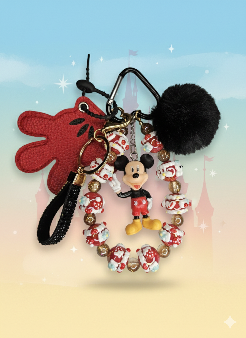 Handmade disney Mickey keychain / bagcharm