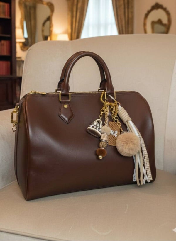 Keychain / Bagcharm LV brown