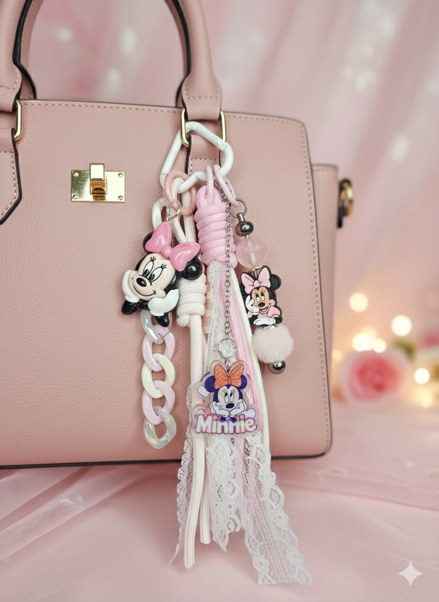 Handmade Disney Minnie keychain / bagcharm