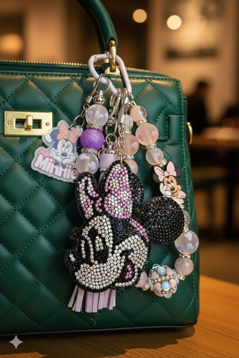 Handmade Disney Minnie keychain / Bagcharm