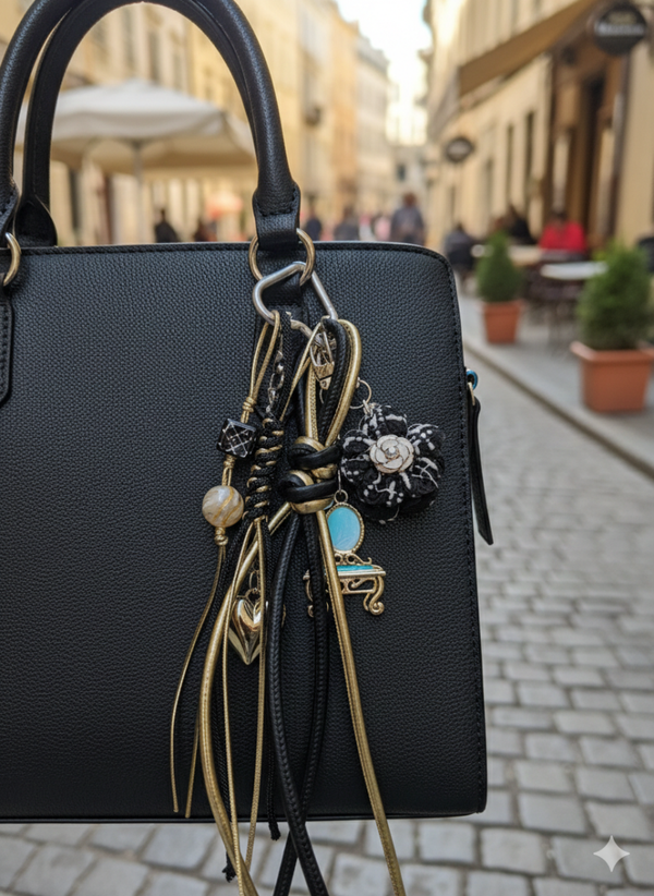 Bagcharm designer style gold