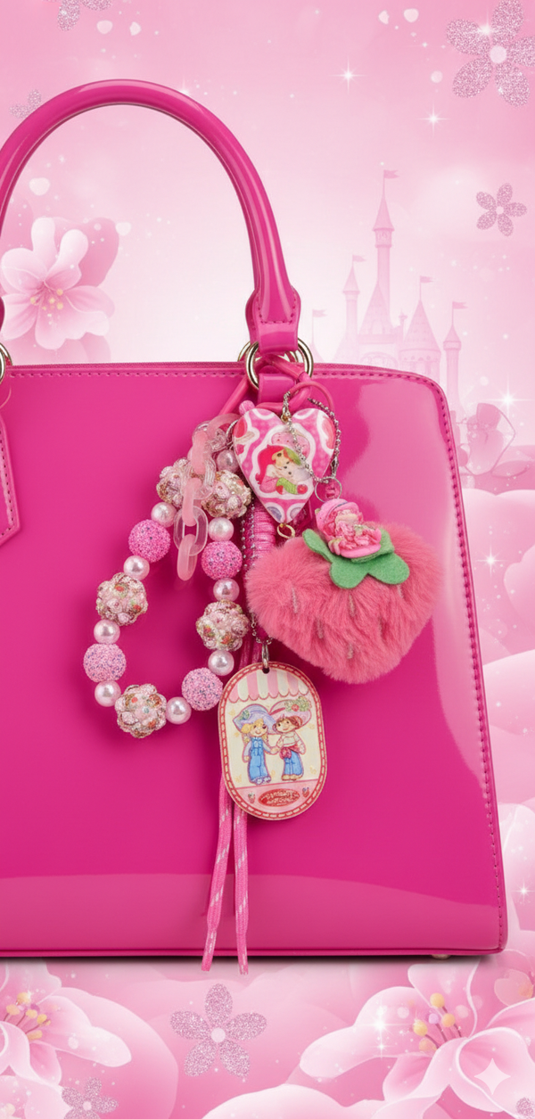 Strawberry Shortcake Bagcharm
