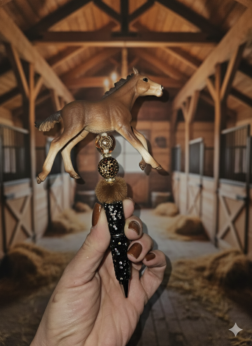 Horse girl Pen