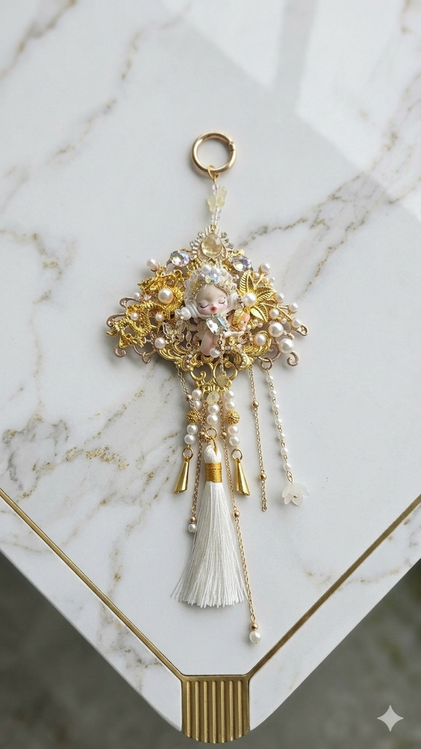 Luxury Skullpanda keychain bagcharm