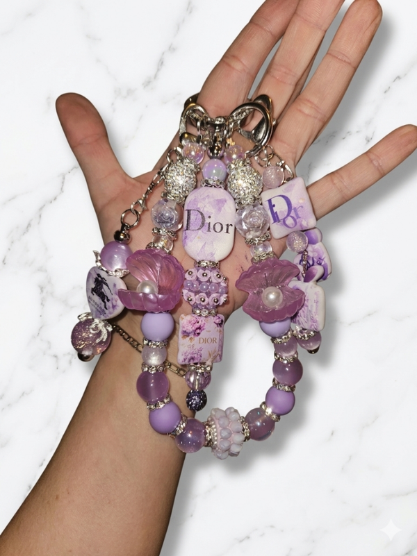 Handmade xl purple sea bagcharm