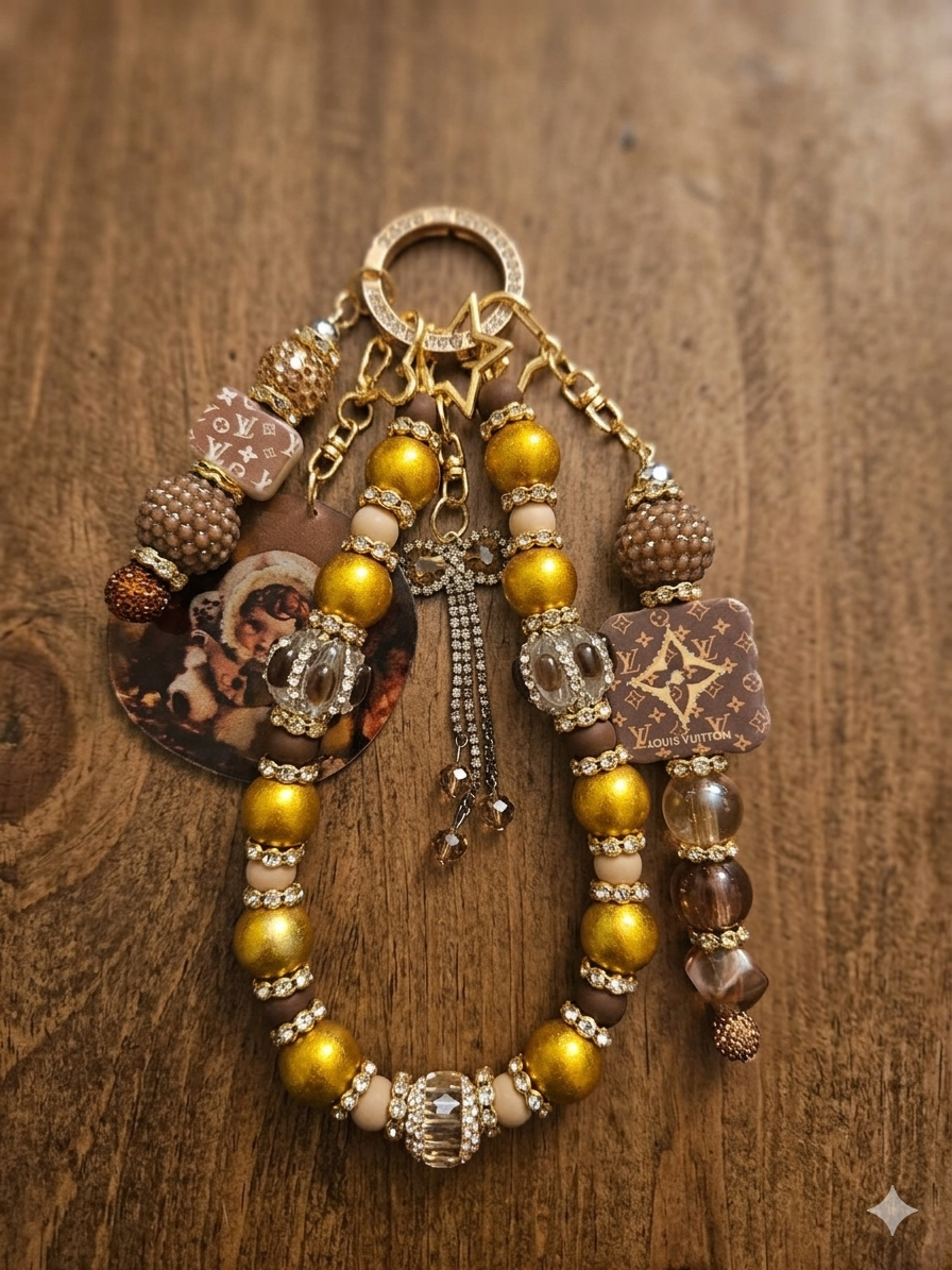 Bagcharm xl vintage Skullpanda