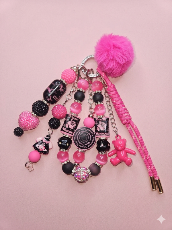 Handmade Vivienne bagcharm
