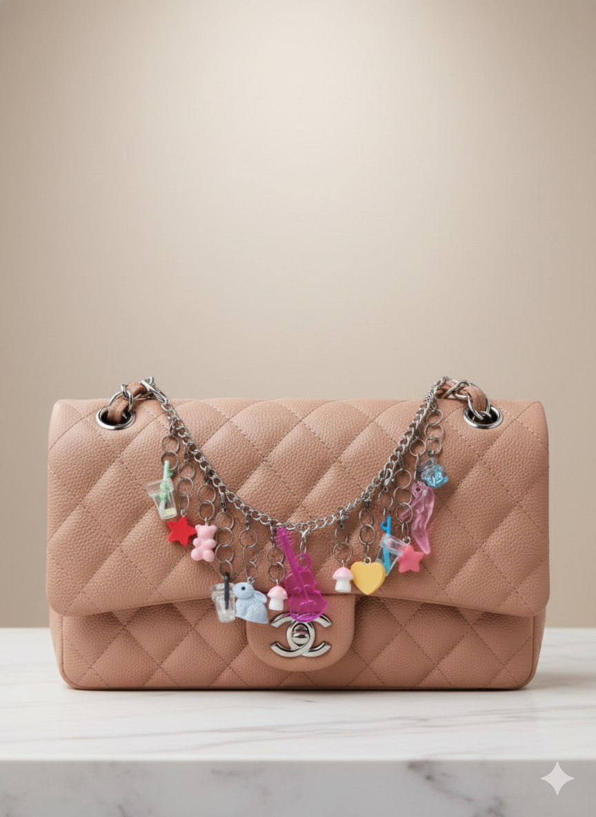 Charm bag chain m (handmade)