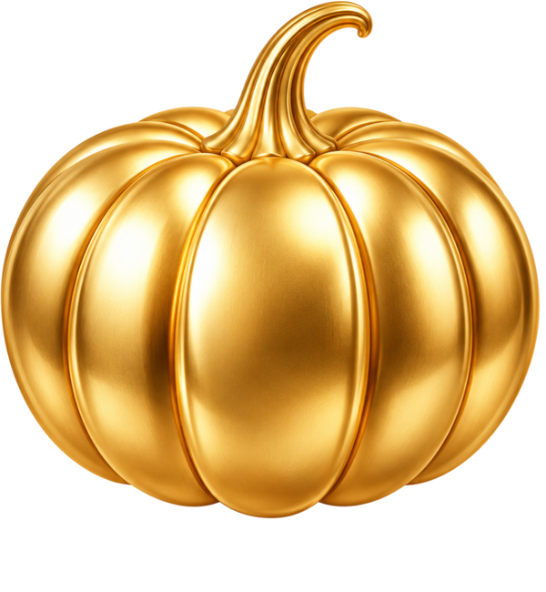 Golden pumpkin