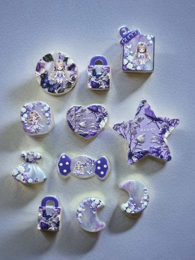 Irregular beads purple sp
