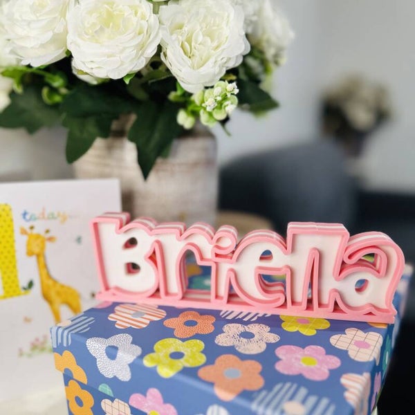 Kids Pop Art Name Sign | 3D Layered Comic Style Room Décor